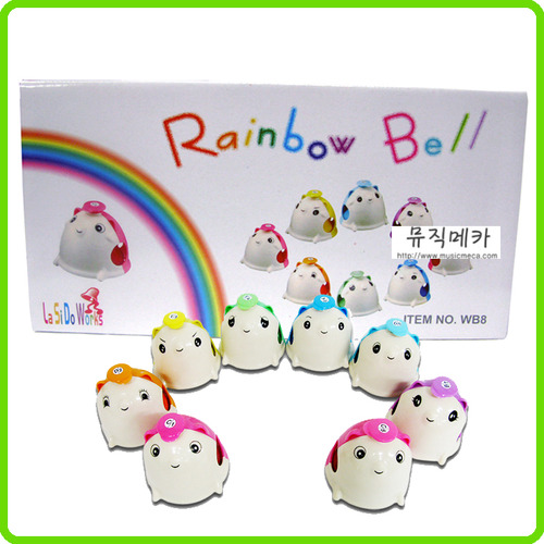 Rainbow 레인보우 동물 (마우스) 터치핸드벨/터치벨) 8음 세트뮤직메카