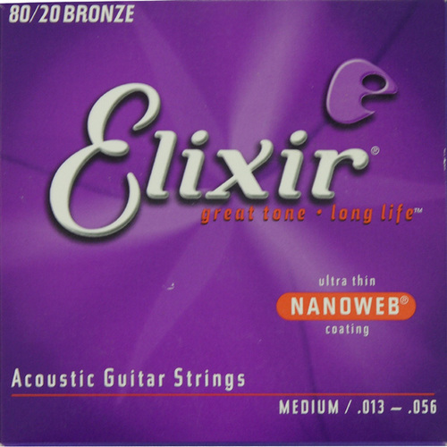엘릭서 나노웹 미디움(013-056) Elixir Acoustic NANOWEB Medium (013 - 056)뮤직메카