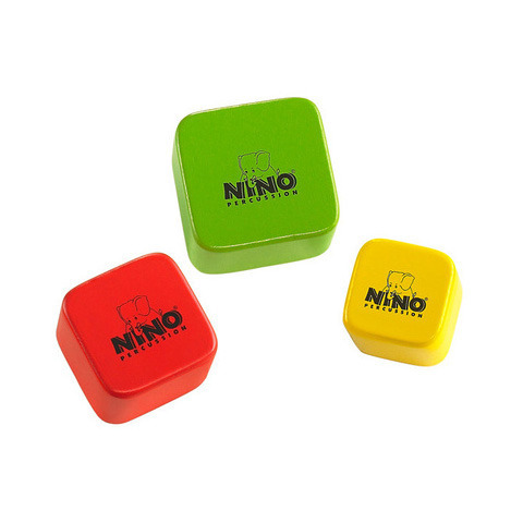 Nino 우드 사각쉐이커 3개세트 NINO507-MC뮤직메카