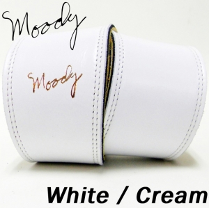 Moody 무디 스트랩/멜빵 Leather / Suede - 2.5&quot; - Std (White / Cream)뮤직메카