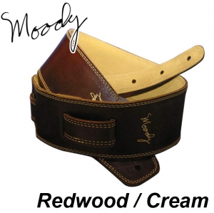 Moody 무디 스트랩/멜빵 Leather / Suede - 2.5&quot; - Std (Redwood / Cream)뮤직메카