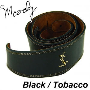 Moody 무디 스트랩 Leather / Suede - 2.5&quot; - Std (Black / Tobacco)뮤직메카
