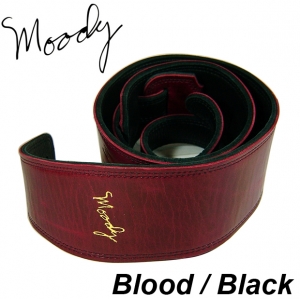 Moody 무디 스트랩/멜빵 Leather / Leather - 2.5&quot; - Std (Blood / Black)뮤직메카