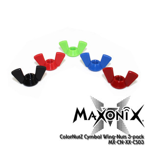 MaxOnix ColorNutZ 심벌 윙너트 3개 1세트 MX-CN-XX-CS03뮤직메카
