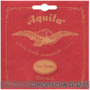 AQUILA 아퀼라 레드 71U 카본 콘서트 우쿨렐레 스트링/줄 LOW G 싱글팩뮤직메카
