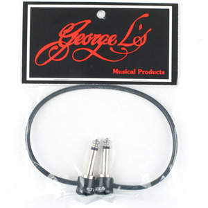 George Ls 155 Black/Chrome Plug 패치케이블(30cm)뮤직메카